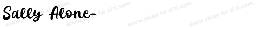 Sally Alone字体转换